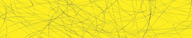 Vector de línea abstracta de fondo de color amarillo