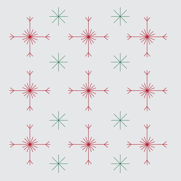 Vector lineal del patrón de invierno y de Navidad