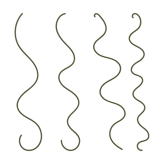 Vector de líneas abstractas dibujadas a mano