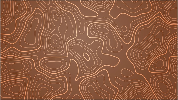 Vector de líneas de contorno de mapa topográfico de fondo