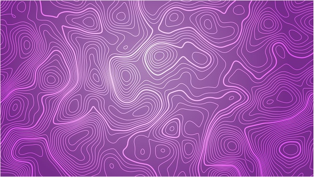 Vector de líneas de contorno de mapa topográfico de fondo