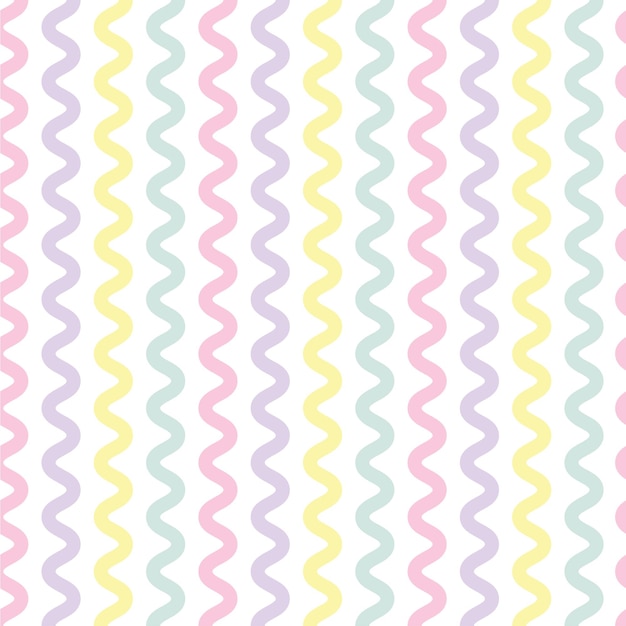 Vector líneas onduladas patrón fondo con colores pastel