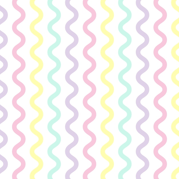 Vector líneas onduladas patrón fondo con colores pastel