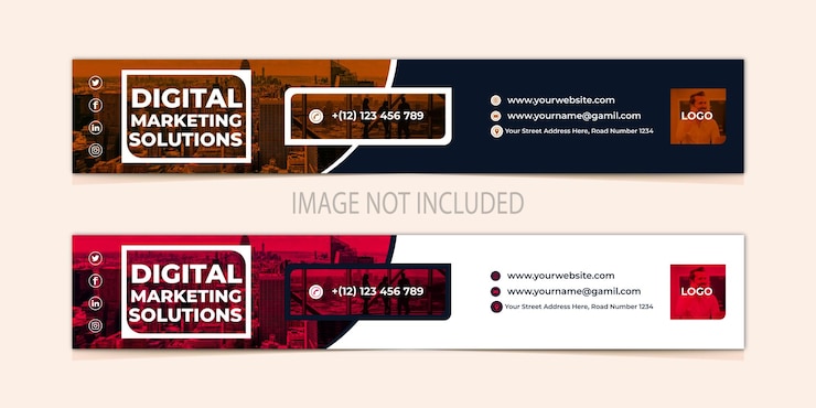 Vector vector linkedin banner y plantilla de diseño de banner de publicación de redes sociales