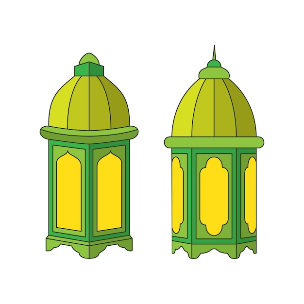 Vector de linterna de estilo árabe