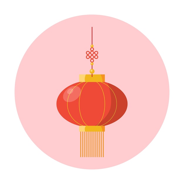 Vector de linterna roja