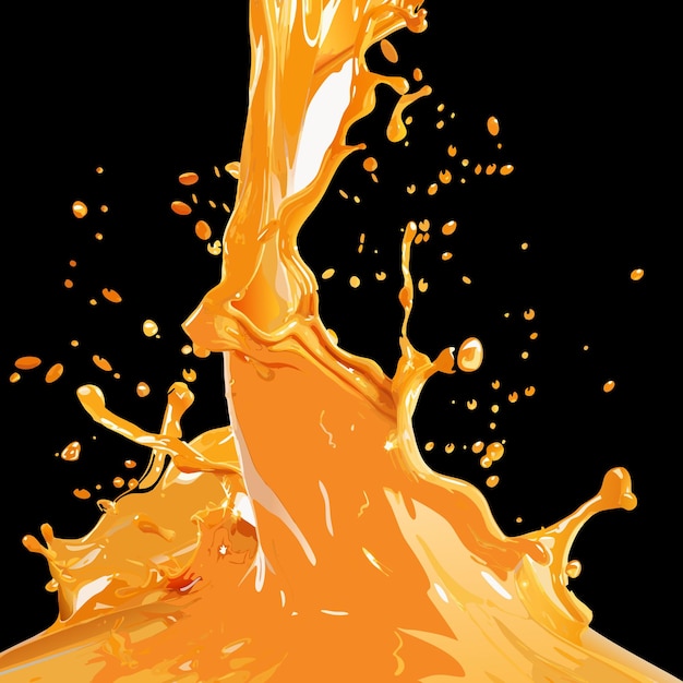 Vector líquido naranja