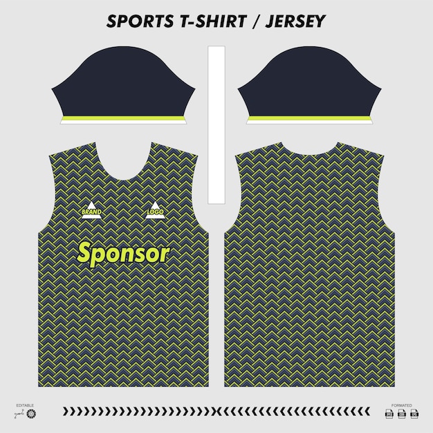 Vector listo para imprimir camisetas deportivas Diseño de sublimación