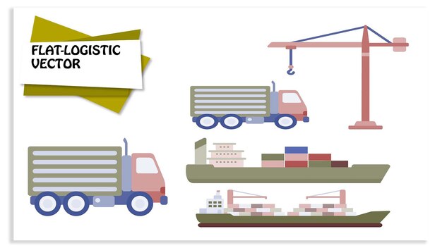 Vector logístico plano