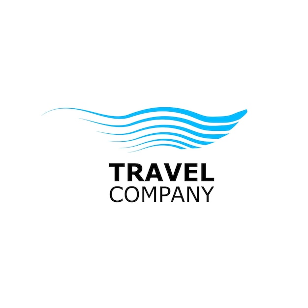 Vector logo agencia de viajes símbolo