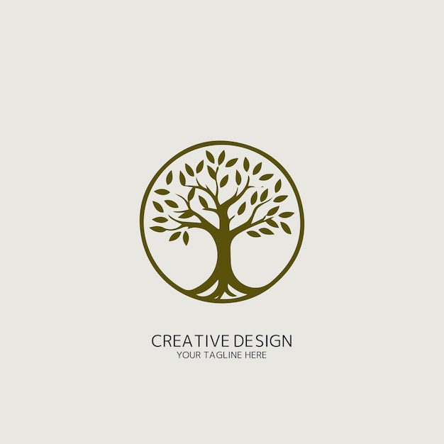 Vector logo de árbol