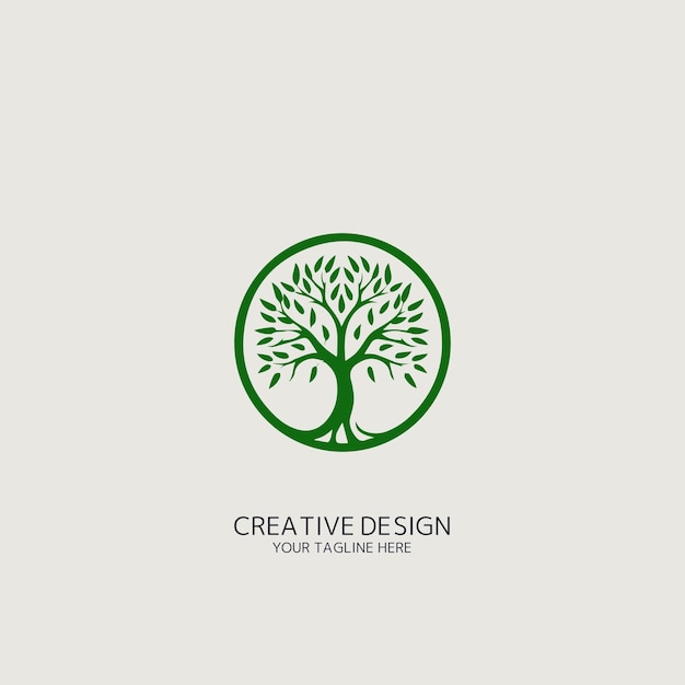 Vector logo de árbol