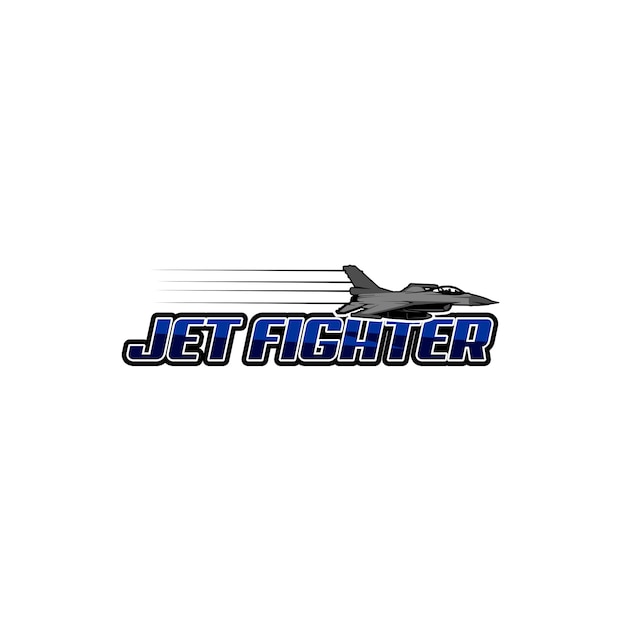 vector logo avión militar caza a reacción