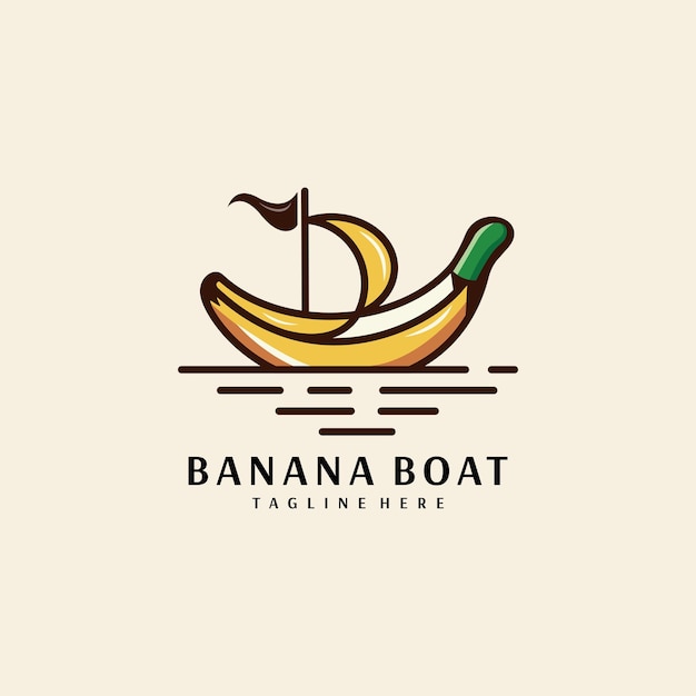 vector logo de banana boat