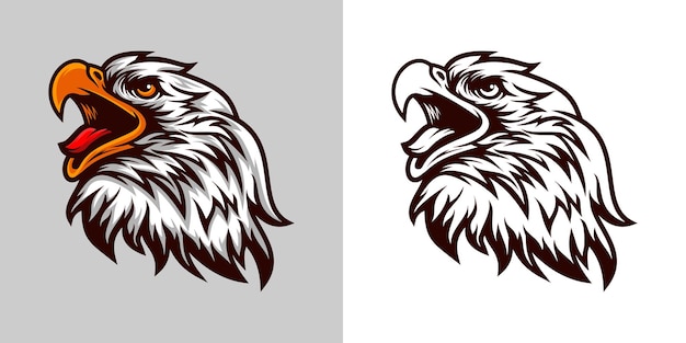 vector logo de cabeza de águila