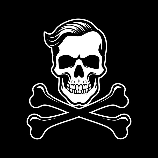 Vector logo de calavera
