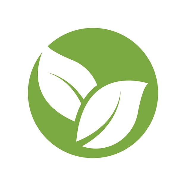 vector logo de hoja verde