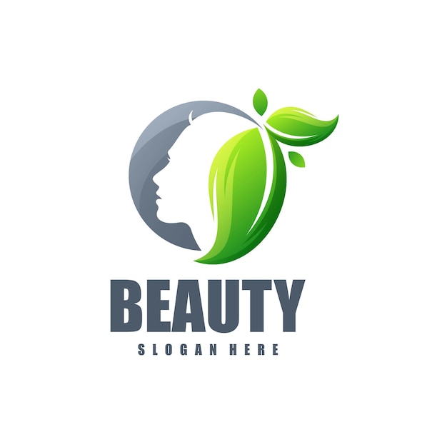 Vector logo ilustración belleza gradiente estilo colorido