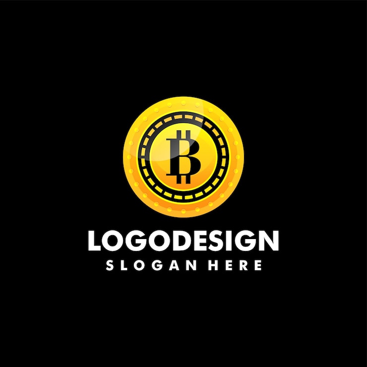 Vector vector logo ilustración crypto gradiente estilo colorido vector premium