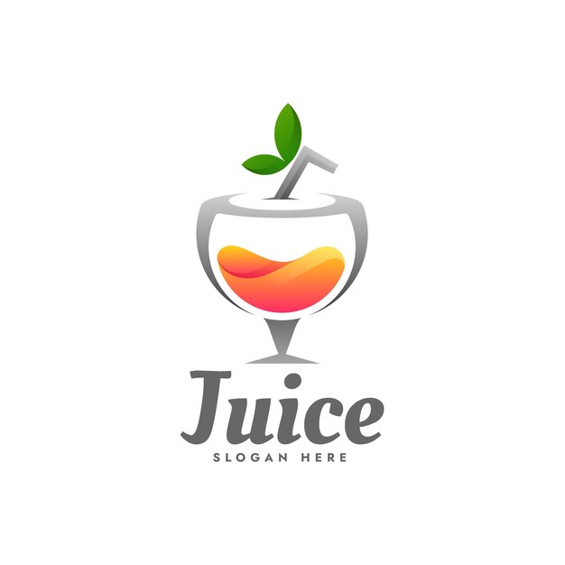 Vector vector logo ilustración jugo estilo colorido degradado