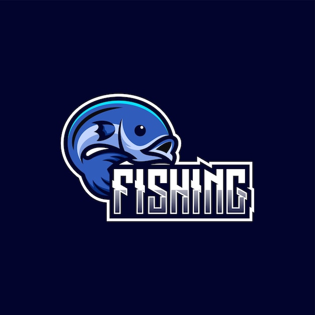 Vector Logo Ilustración Pesca E Deporte Y Estilo Deportivo
