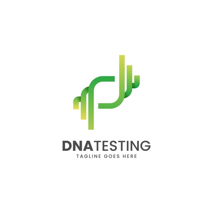Vector vector logo ilustración pruebas adn gradiente estilo colorido