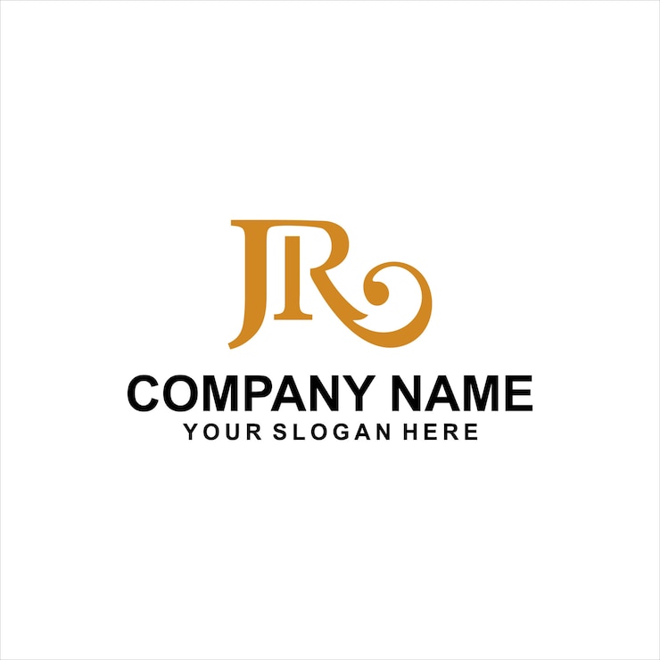Vector vector logo letra jr