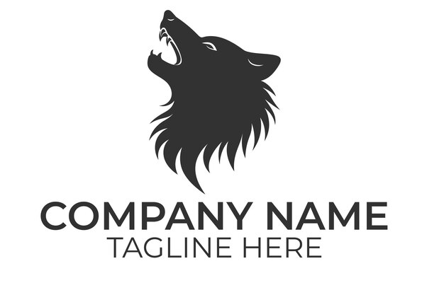 Vector logo de lobo