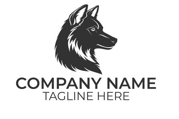 Vector logo de lobo