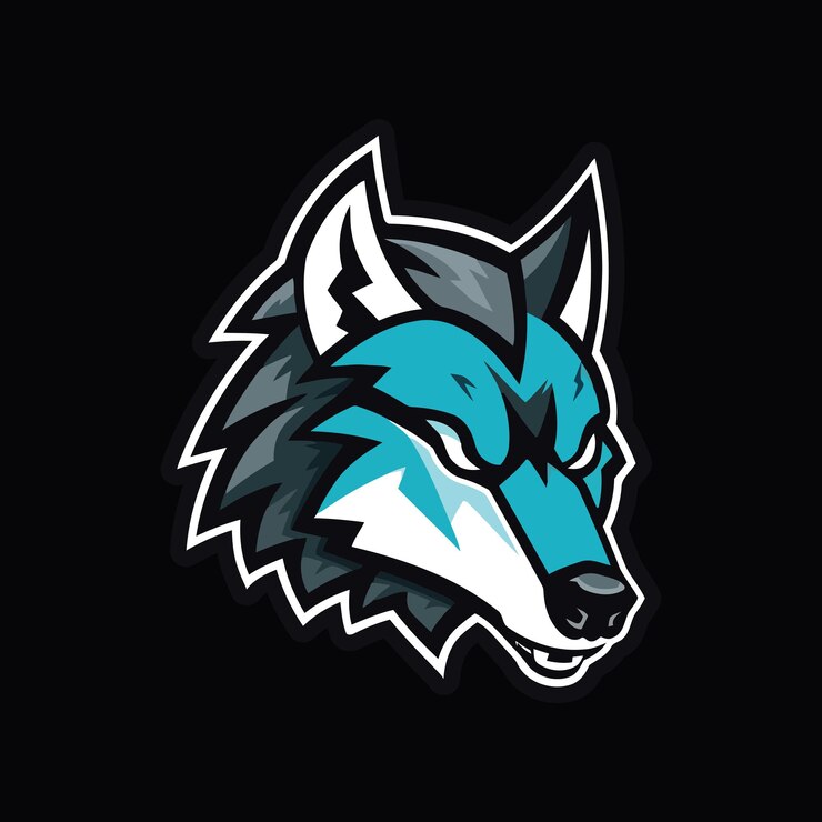 Vector logo de lobo