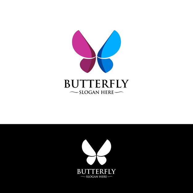 vector logo mariposa