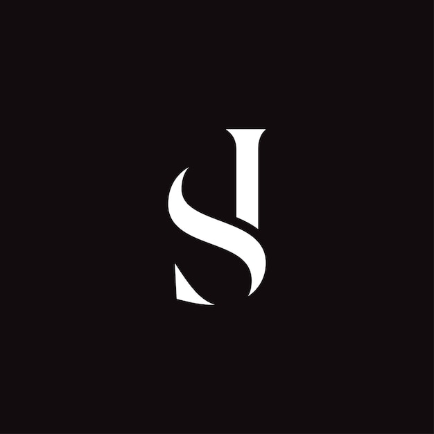 vector logo monograma letras DS estilo de lujo