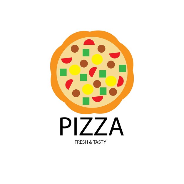 vector de logo de pizza