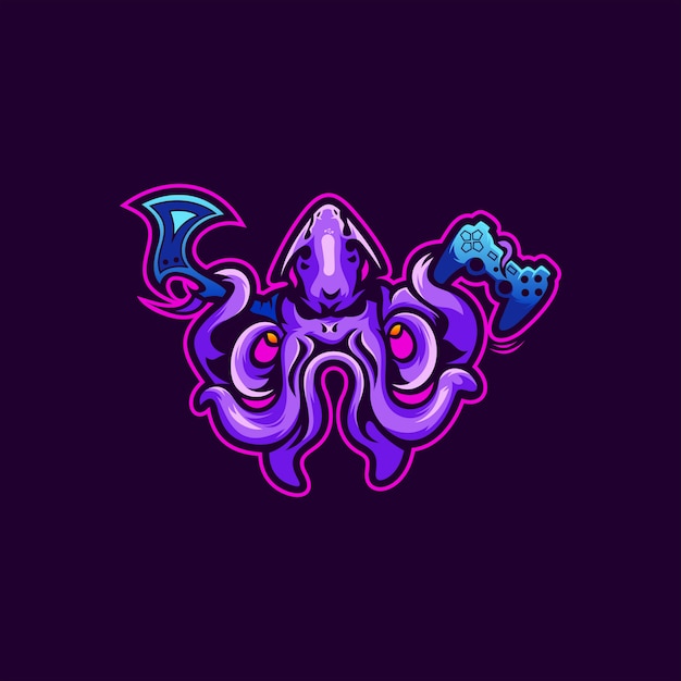 Vector vector logo de pulpo