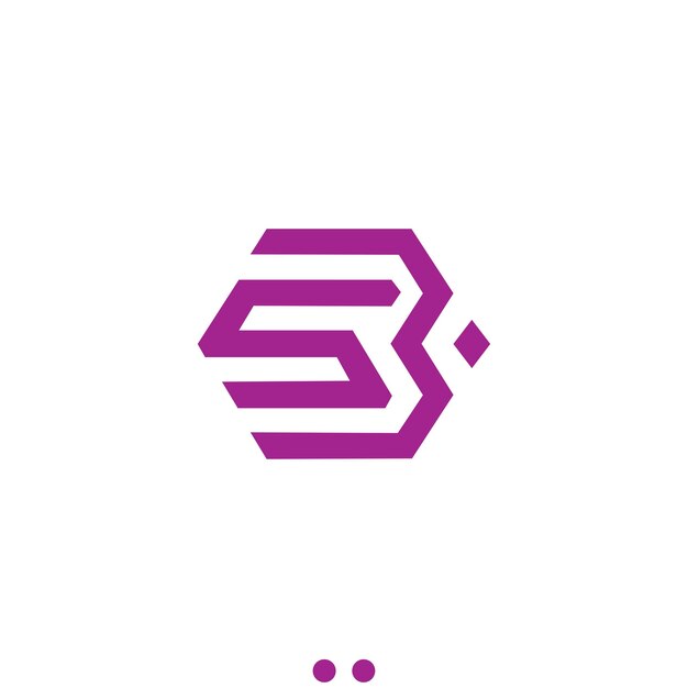 Vector logo sb carta nombre de la empresa