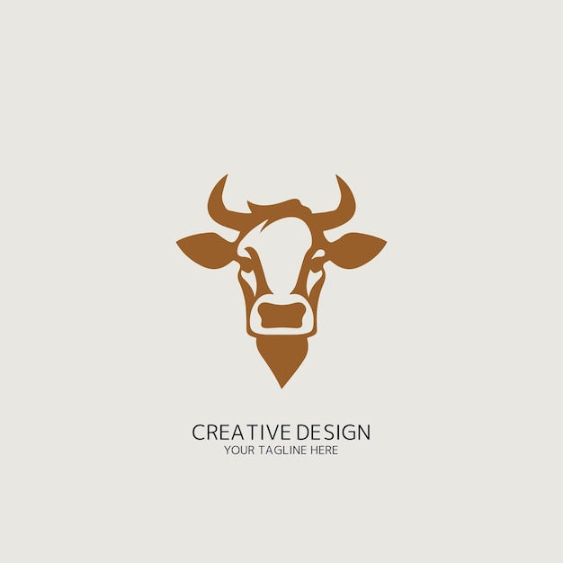 vector logo de vaca