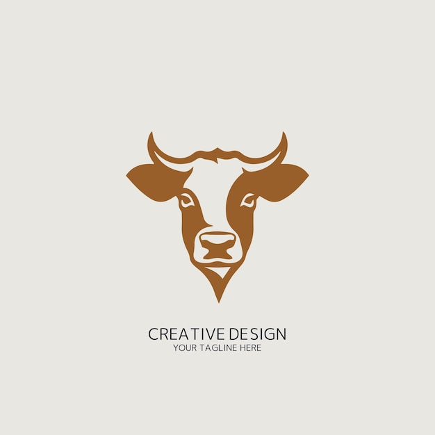 vector logo de vaca