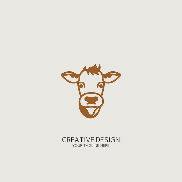 Vector vector logo de vaca