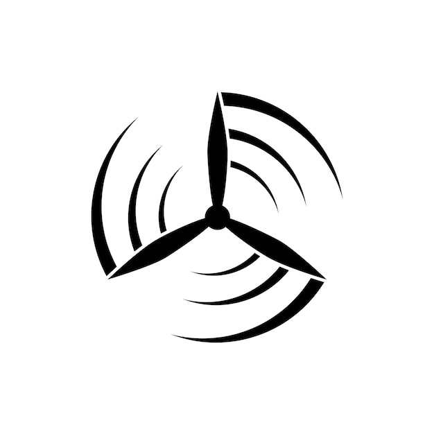 Vector de logo de ventilador de viento