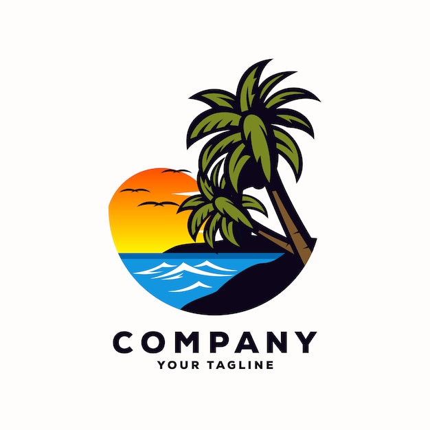 Vector logo de verano