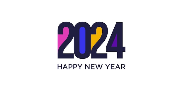 Vector de logotipo 2024 con idea de estilo único moderno