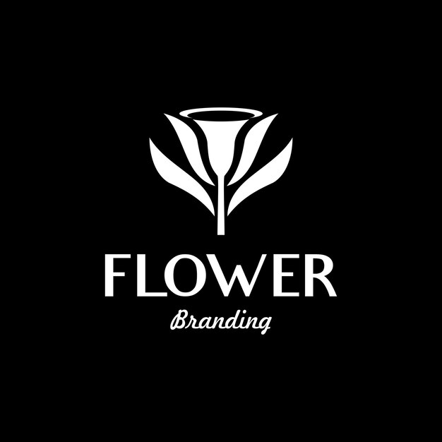 Vector de logotipo abstracto de la flor de jazmín