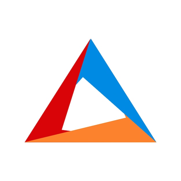 Vector de logotipo abstracto de prisma