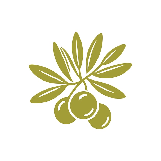 Vector del logotipo del aceite de oliva