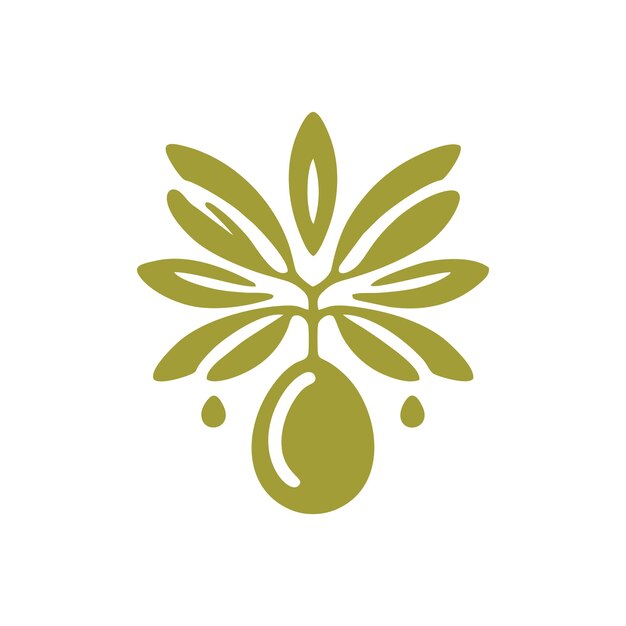 Vector del logotipo del aceite de oliva