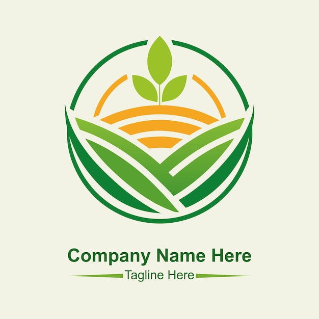 Vector del logotipo de la agricultura