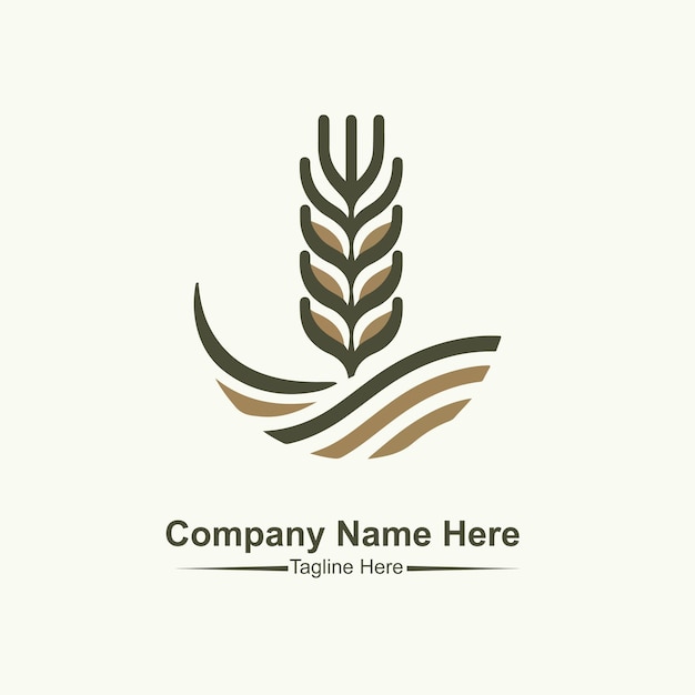 Vector del logotipo de la agricultura