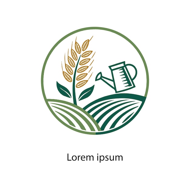 Vector del logotipo de la agricultura