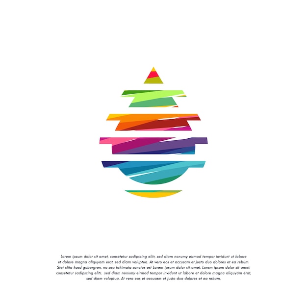 Vector de logotipo de agua pura colorido abstracto, plantilla de diseños de logotipo de gota de agua