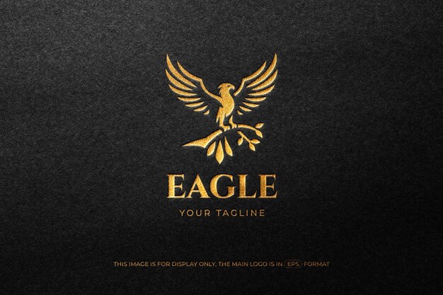 Vector vector del logotipo del águila de lujo